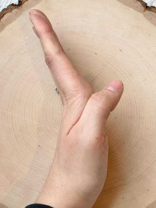 The Spruce MCP ring splint, handmade by Evergreen Ring Splints