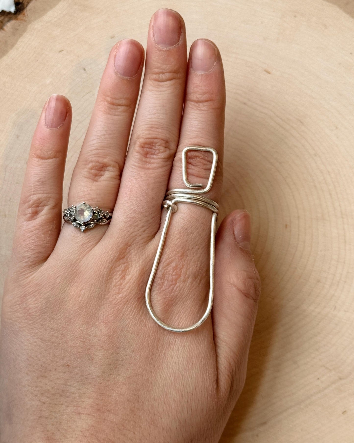 The Spruce MCP ring splint, handmade by Evergreen Ring Splints