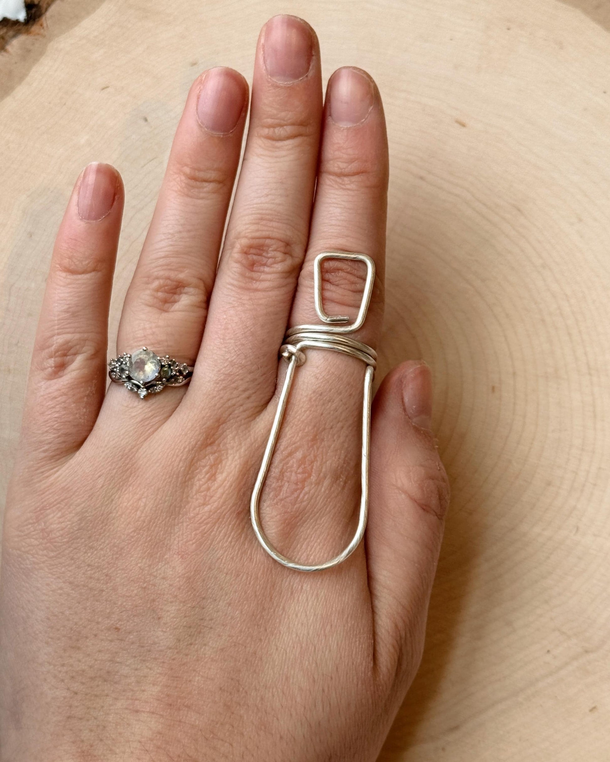 The Spruce MCP ring splint, handmade by Evergreen Ring Splints