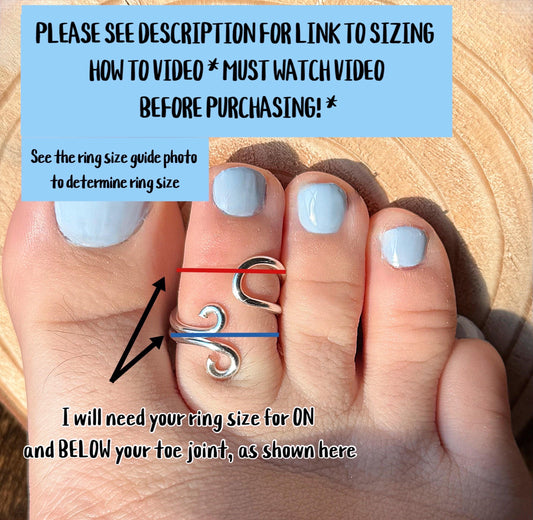 The Poppy toe ring splint, handmade by Evergreen Ring Splints