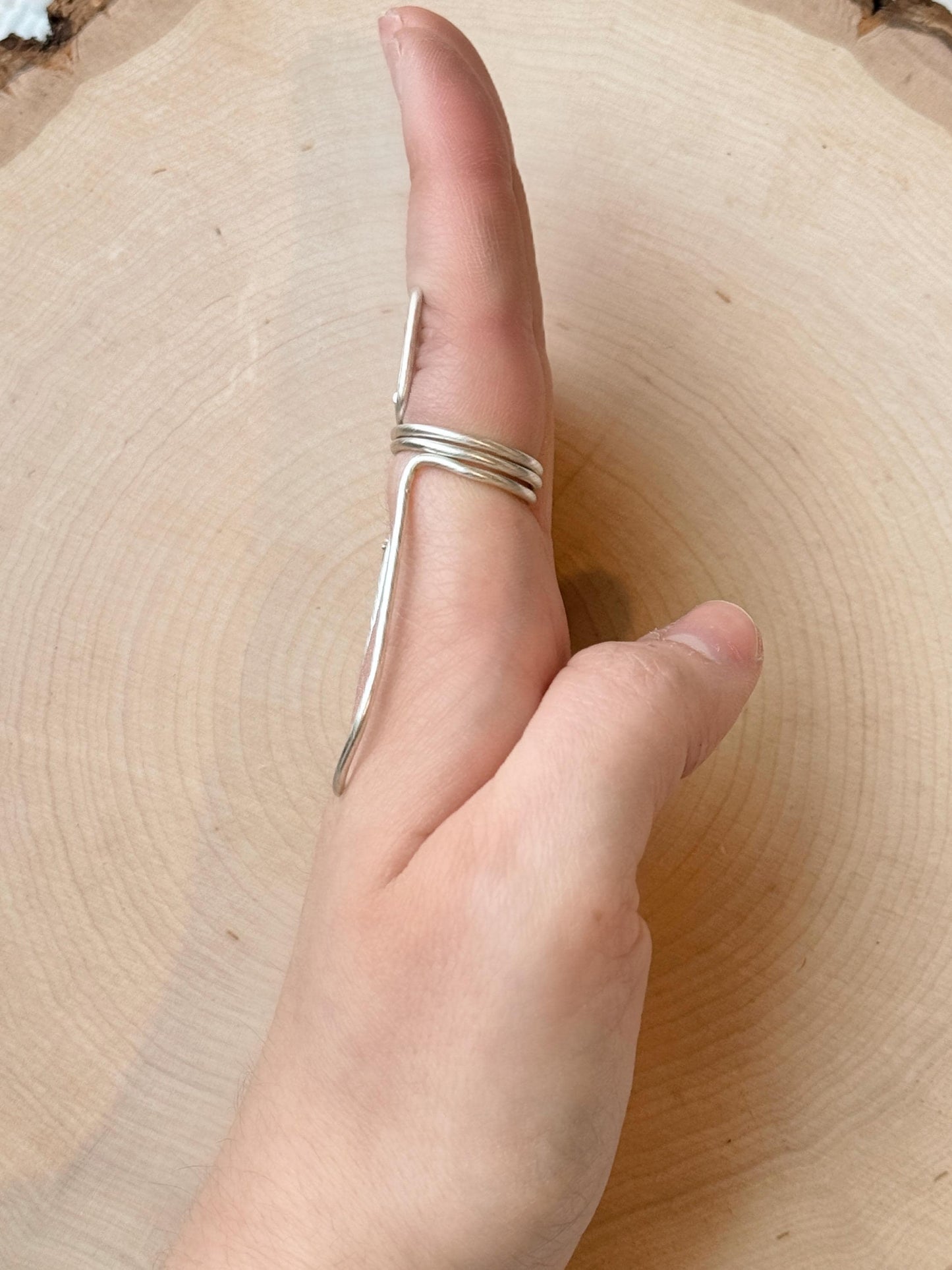 The Spruce MCP ring splint, handmade by Evergreen Ring Splints
