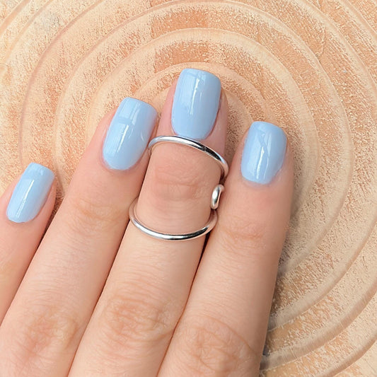 The Cypress lateral deviation and swan neck ring splint, handmade by Evergreen Ring Splints