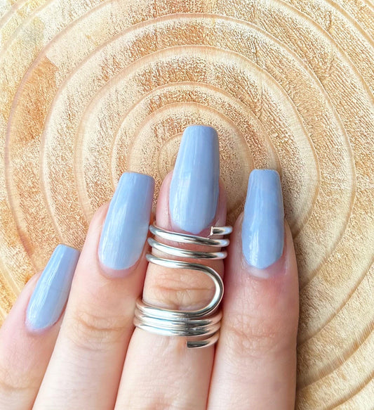 The Pine lateral deviation and mallet ring splint, handmade by Evergreen Ring Splints