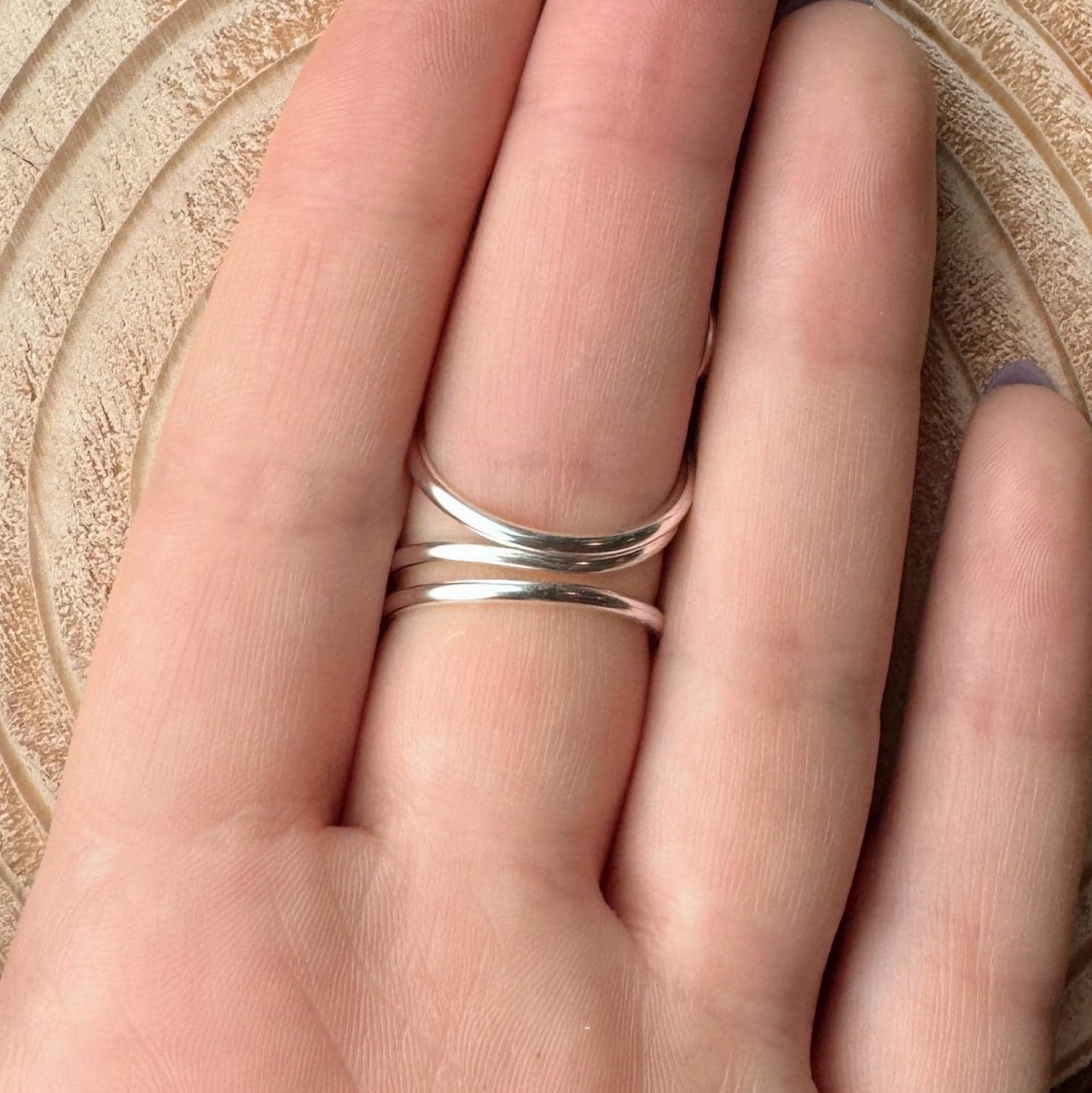 The Serpent snake inspired swan neck ring splint, handmade by Evergreen Ring Splints